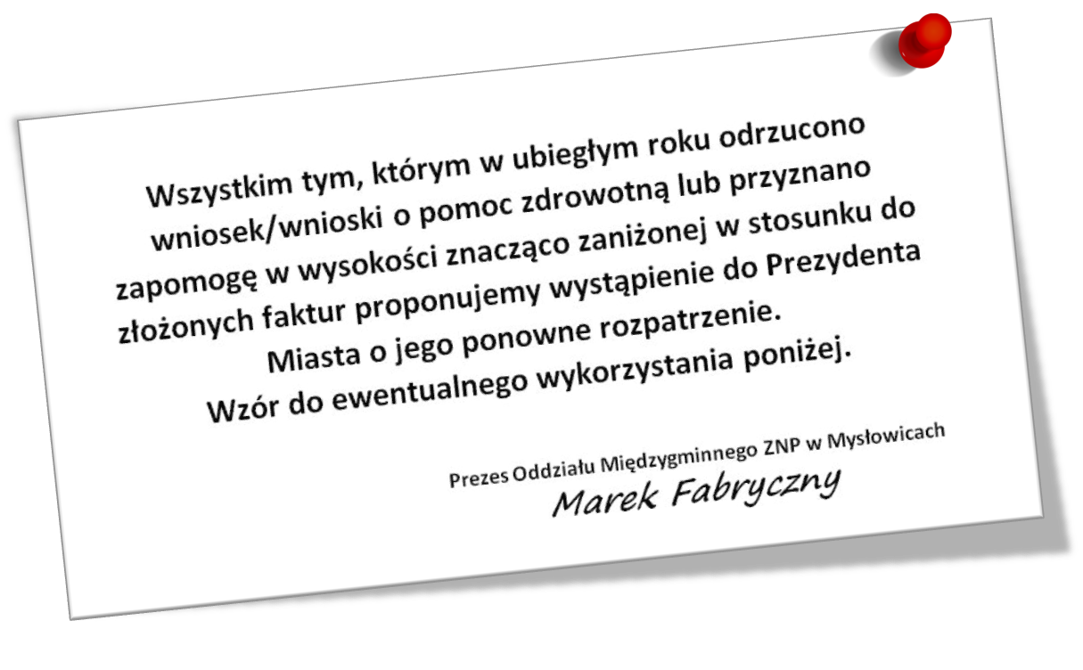 Ponowne rozpatrzenie wniosków na Fundusz Zdrowotny 2022 w Mysłowicach Ponowne rozpatrzenie wniosków na Fundusz Zdrowotny 2022 w Mysłowicach